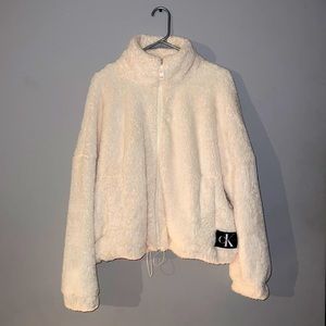 Calvin Klein soft furry teddy jacket